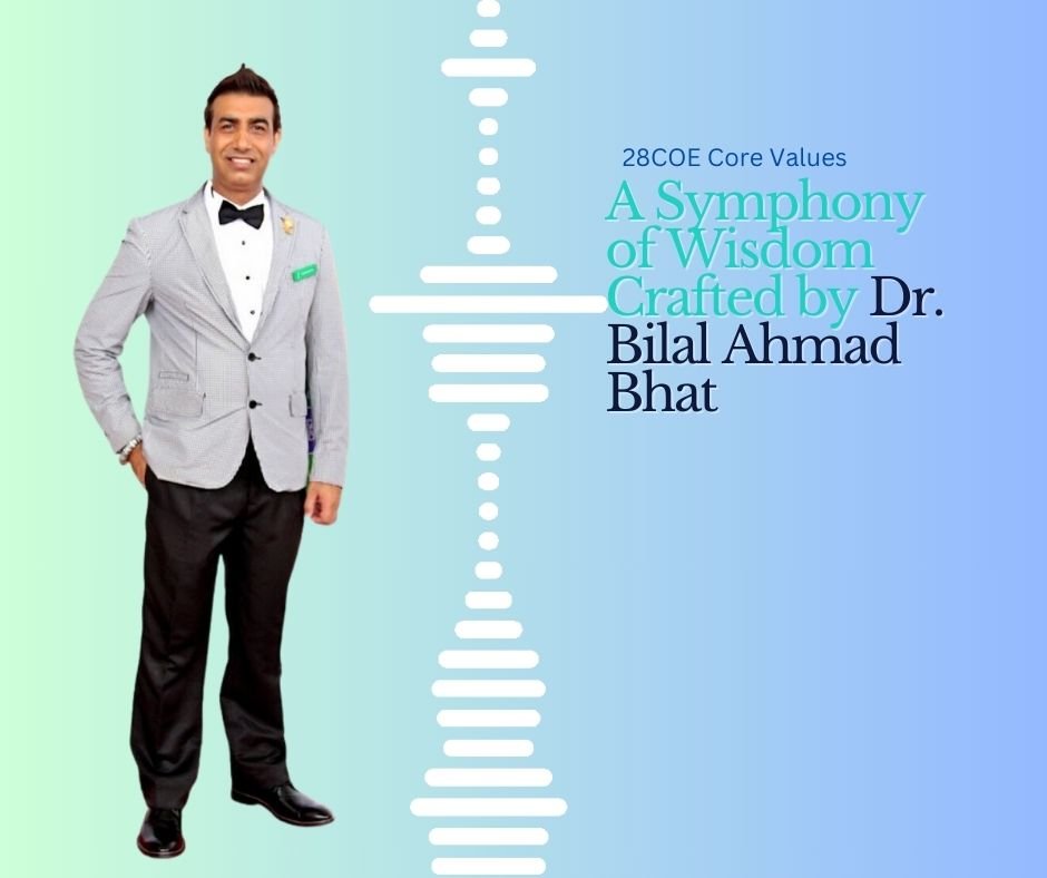 28COE Core Values A Symphony of Wisdom Crafted by Dr. Bilal Ahmad Bhat